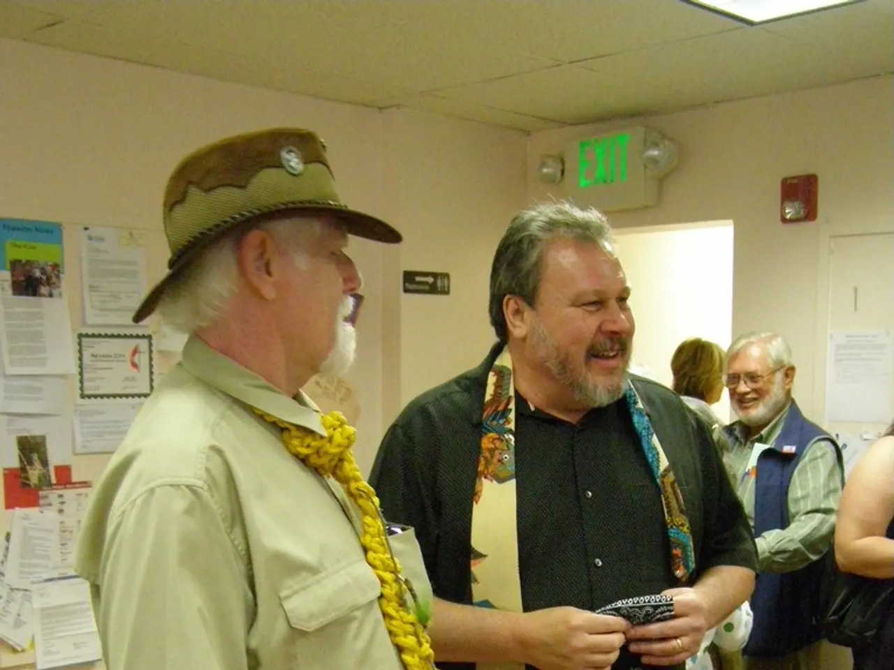 Individual disrobes before an audience of a 58-year-old person