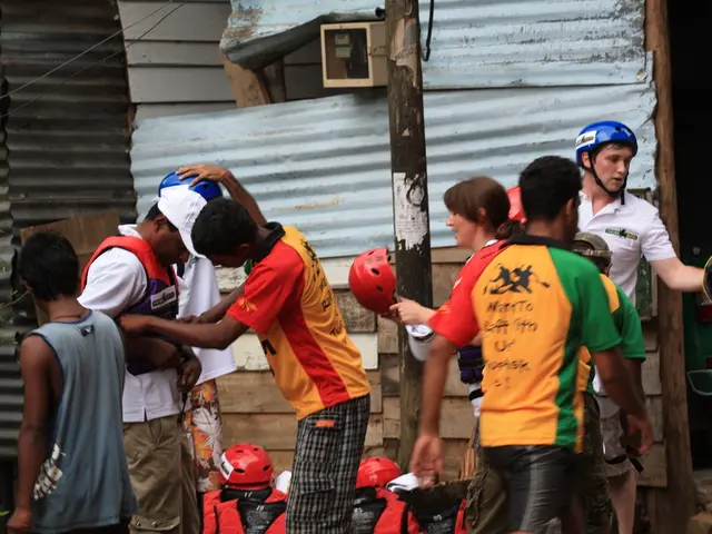 Workers sustain injuries on a rooftop in Dettenhausen